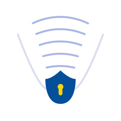 Wall Mural - Wifi Security icon