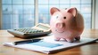 © Man888 - Calculator and piggy bank on a desk surrounded by financial papers, symbolizing strategic planning and savings for a successful Roth IRA conversion strategy.