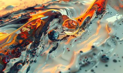 abstract 3d design background waves particle splash in 3d abstract