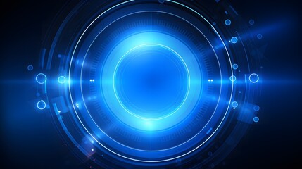 blue Abstract technology background circles digital hi-tech technology design background. concept innovation. vector illustration