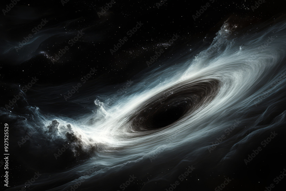 Supermassive black hole is warping fabric of spacetime in outer space ...