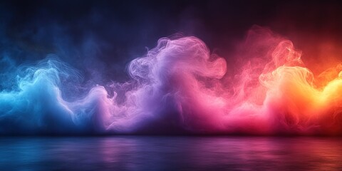 Canvas Print - Abstract Smoke and Light