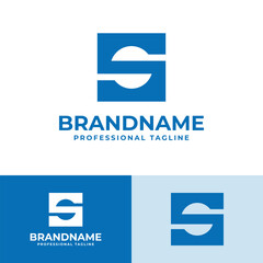 Canvas Print - Square S Logo, suitable for any business with S initial