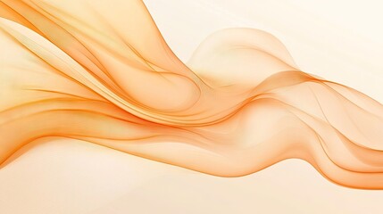 Poster - Sophisticated light orange vector backdrop featuring flowing bent lines and a smooth gradient. Ideal for professional ads, posters, and banner designs.