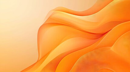 Poster - Sophisticated light orange vector backdrop featuring flowing bent lines and a smooth gradient. Ideal for professional ads, posters, and banner designs.