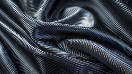 Poster - Gray carbon fiber fabric, perfect as a sleek and modern background or wallpaper.