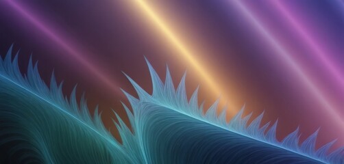 Fototapete - colorful abstract background with large, bright, wavy pattern