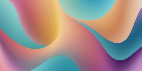 Aufkleber - colorful abstract background with blue, pink and yellow wave