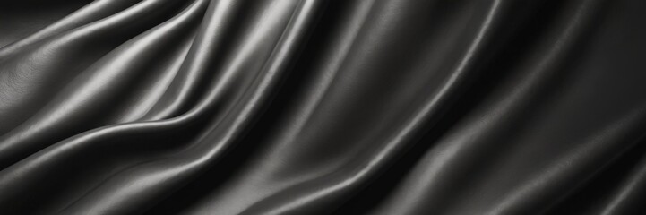 Poster - black leather texture background