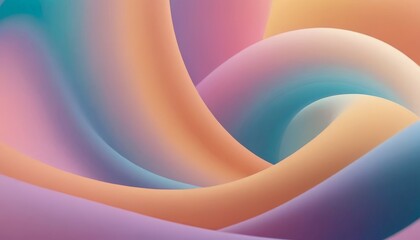 Poster - colorful abstract background with curved curve