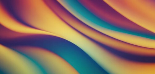 Poster - colorful background with wavy pattern