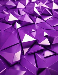 Poster - purple origaal background with many triangles