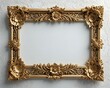 © Image or video art - Elegant gold ornate picture frame.