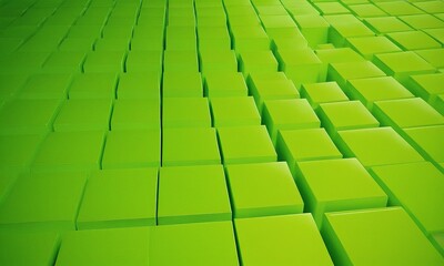Aufkleber - green 3d cubes background