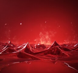 Poster - red abstract background with water drops