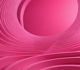 Poster - pink spiral design with circular hole in the center