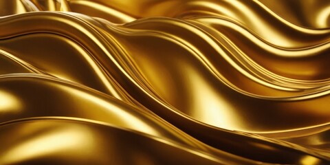 Poster - golden silk fabric background