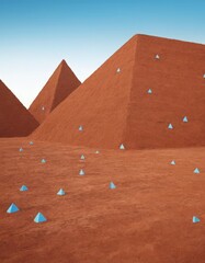Aufkleber - group pyramids