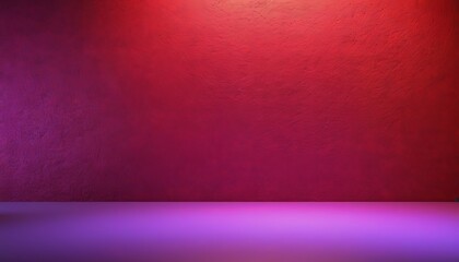 Fototapete - red and purple wall with spotlight