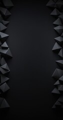 Poster - black background with pyramids