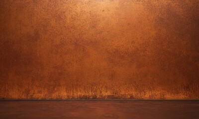 Poster - brown metal background with rust surface