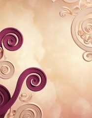 Poster - abstract background with swirls and