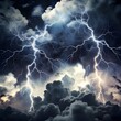 © MOIZ - dark white clouds background electrical storm