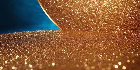 Poster - gold glitter texture background
