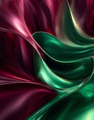 Poster - green and red abstract background