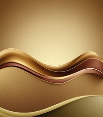 Leinwandbilder - abstract background with golden waves and shadows