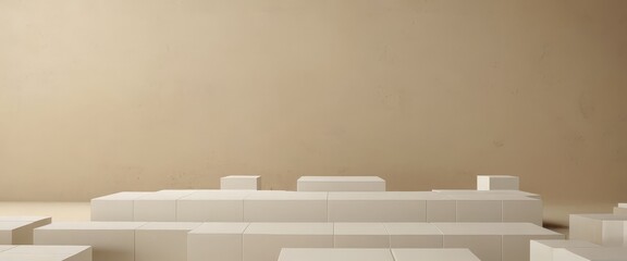 Poster - white box with brown background