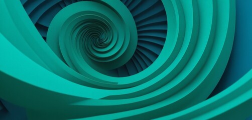 Aufkleber - spiral design made out paper