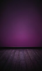 Aufkleber - purple wall with wooden floor