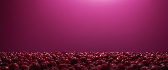 Poster - pink background with spotlight and lot red flowers