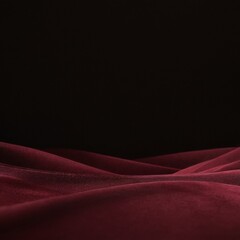 Poster - red blanket with black background