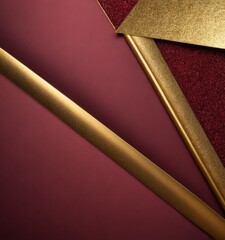 Aufkleber - gold and red background with bow