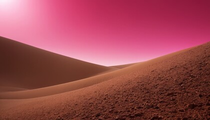 Poster - pink sky over desert