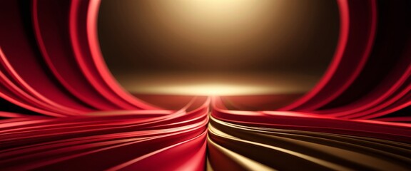 Aufkleber - red and gold background with light shining through it