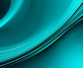 Poster - blue abstract background with curved curve