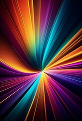 Poster - colorful abstract background with lines and