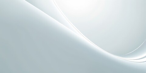 Poster - white background with curved curve