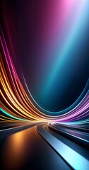 Aufkleber - abstract background with colorful lines