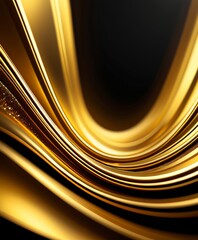 Poster - gold background with black