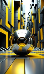 Aufkleber - soccer ball is in narrow alley
