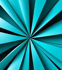 Poster - blue and black background with circular design