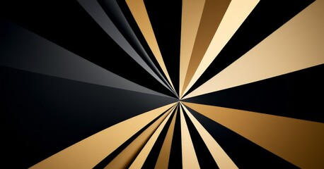 Poster - black and gold background with