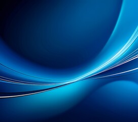 Poster - blue background with curved curve