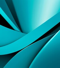 Poster - blue and black background with curved design