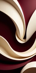 Poster - close up red and white swirl
