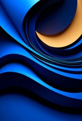 Leinwandbilder - blue and yellow abstract background